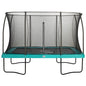 12ft x 8ft Salta Green Rectangular Comfort Edition Trampoline with Enclosure - SGP Garden Ltd