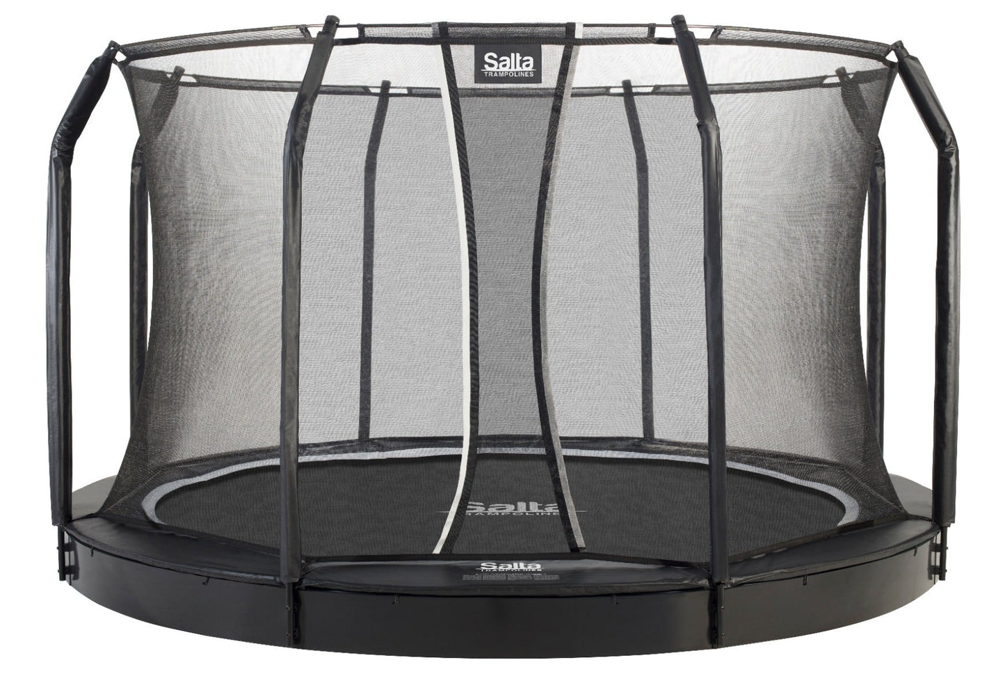 13ft Salta Black Royal Baseground Round Trampoline with Enclosure - SGP Garden Ltd