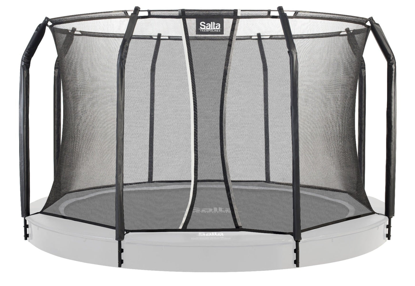 13ft Salta Black Royal Baseground Round Trampoline with Enclosure - SGP Garden Ltd
