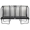 13ft x 8ft Salta Black Rectangular Premium Edition Trampoline with Enclosure - SGP Garden Ltd
