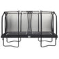 13ft x 8ft Salta Black Rectangular Premium Edition Trampoline with Enclosure - SGP Garden Ltd