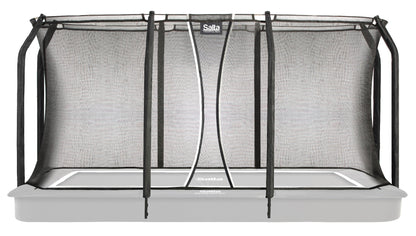 13ft x 8ft Salta Black Royal Baseground Rectangular Trampoline with Enclosure - SGP Garden Ltd