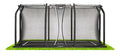 13ft x 8ft Salta Black Royal Baseground Rectangular Trampoline with Enclosure - SGP Garden Ltd