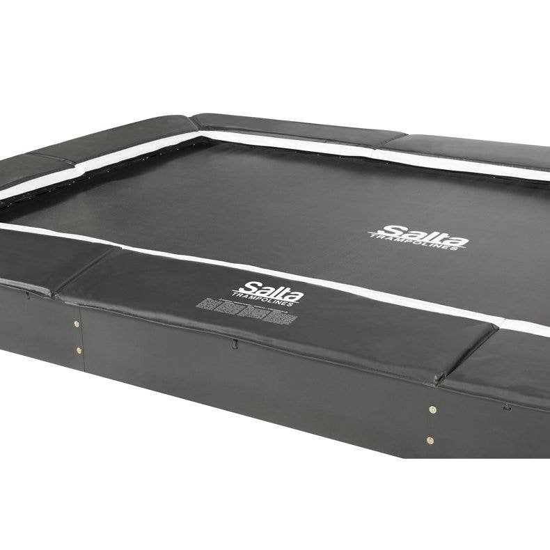 13ft x 8ft Salta Royal Baseground Black Rectangular Trampoline - SGP Garden Ltd