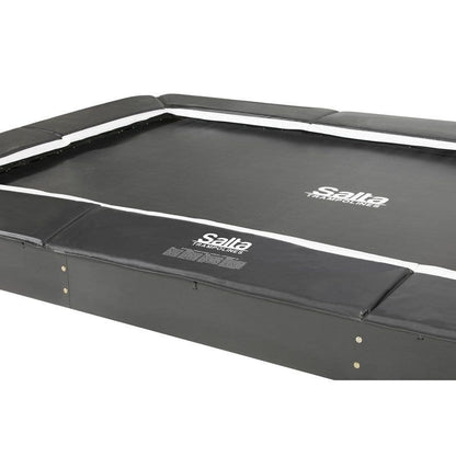 13ft x 8ft Salta Royal Baseground Black Rectangular Trampoline - SGP Garden Ltd