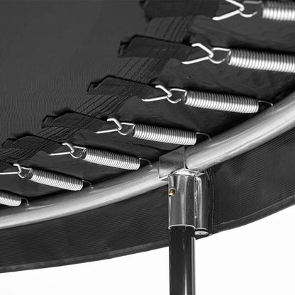 14ft Salta Black Round Comfort Edition Trampoline with Enclosure - SGP Garden Ltd