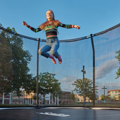 14ft Salta Black Round Premium Edition Trampoline with Enclosure - SGP Garden Ltd