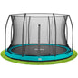 14ft Salta Green Comfort Edition InGround Round Trampoline with Enclosure - SGP Garden Ltd