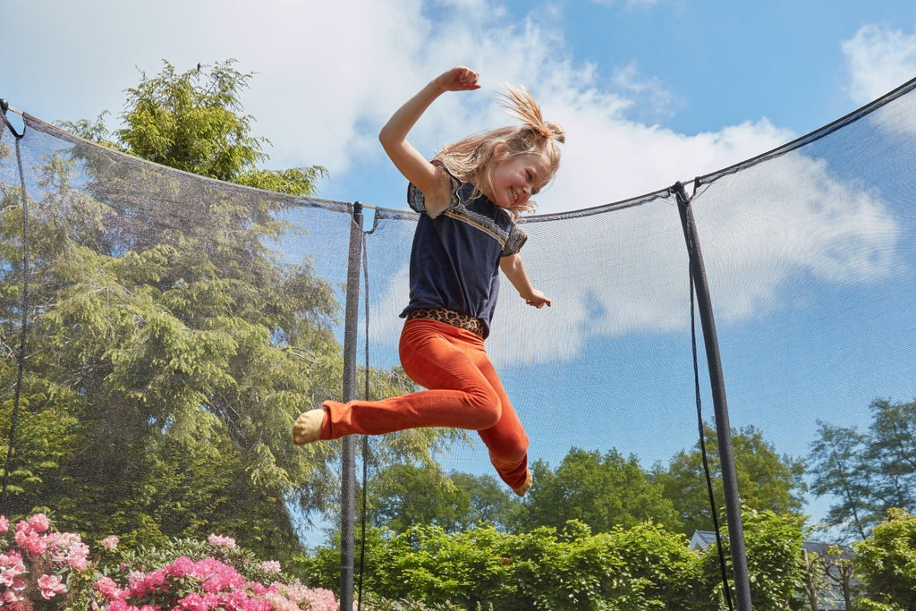 14ft Salta Green Comfort Edition InGround Round Trampoline with Enclosure - SGP Garden Ltd