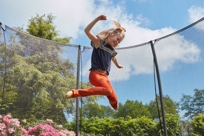 14ft Salta Green Comfort Edition InGround Round Trampoline with Enclosure - SGP Garden Ltd