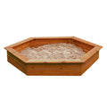 1.5m Diameter Hexagonal Wooden Sandpit - SGP Garden Ltd