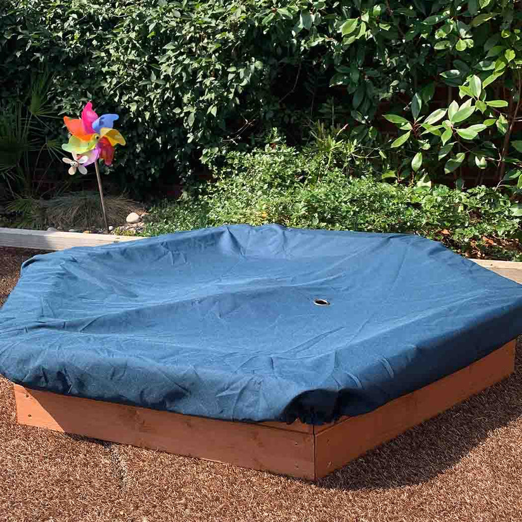 1.5m Diameter Hexagonal Wooden Sandpit - SGP Garden Ltd