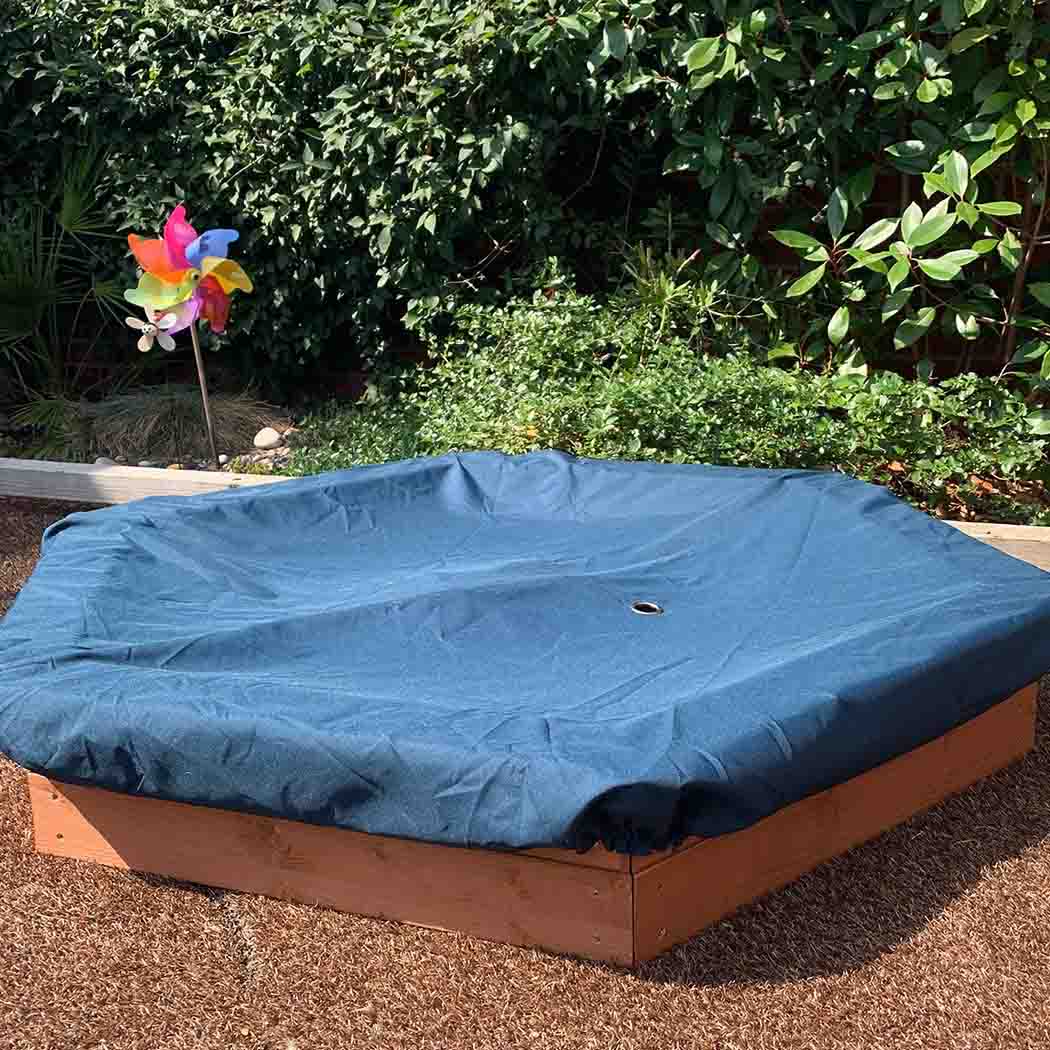 1.5m Diameter Hexagonal Wooden Sandpit - SGP Garden Ltd