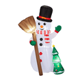 1.85M Lighted Christmas Inflatable Decoration, Inflatable Snowman Holding Groom, Funny Blow Up Yard Decorations with Built-in LED Lights for Holiday Party Front Yard Lawn Garden Decor - SGP Garden Ltd