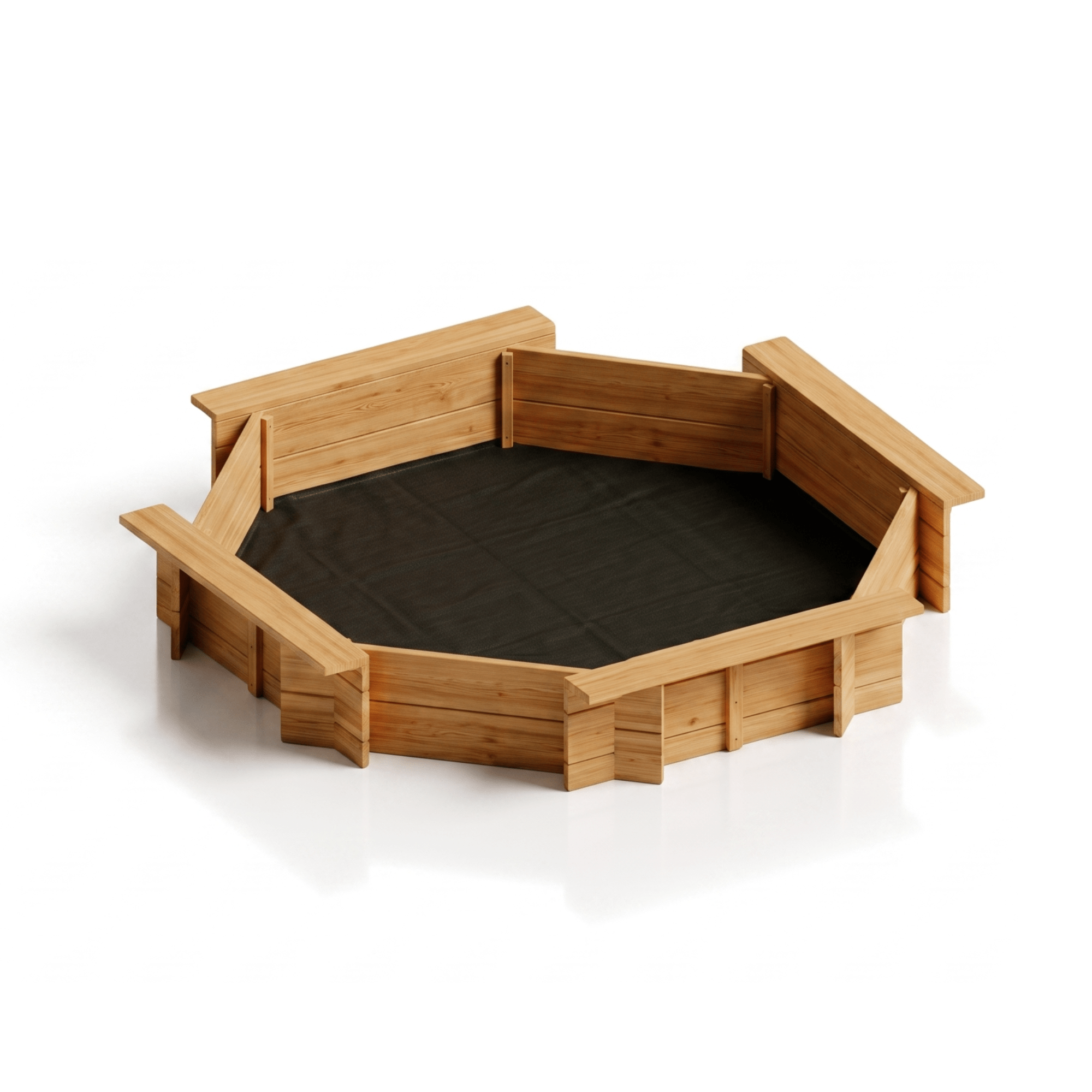 1.8m Diameter Octagonal Wooden Sandpit - SGP Garden Ltd