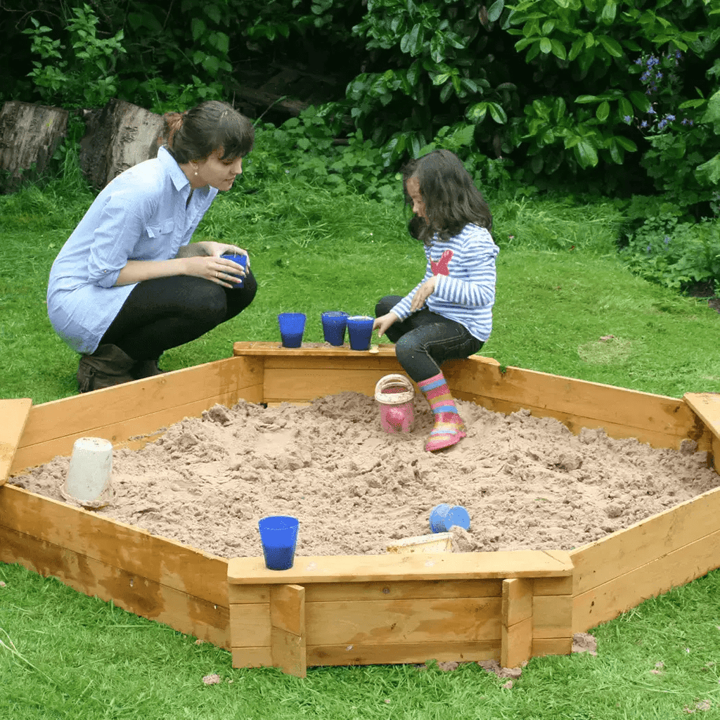 1.8m Diameter Octagonal Wooden Sandpit - SGP Garden Ltd