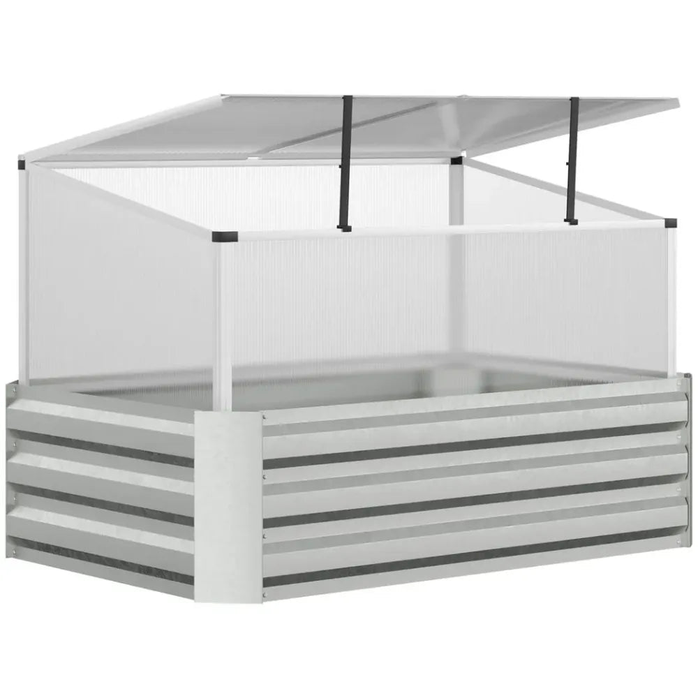 2-in-1 Raised Garden Bed with Mini Greenhouse - Protect Your Plants and Grow with Ease - SGP Garden Ltd