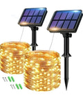 2 Pack Solar powered String Lights Outdoor Garden Waterproof 10M x2 Fairy 8 Mode - SGP Garden Ltd