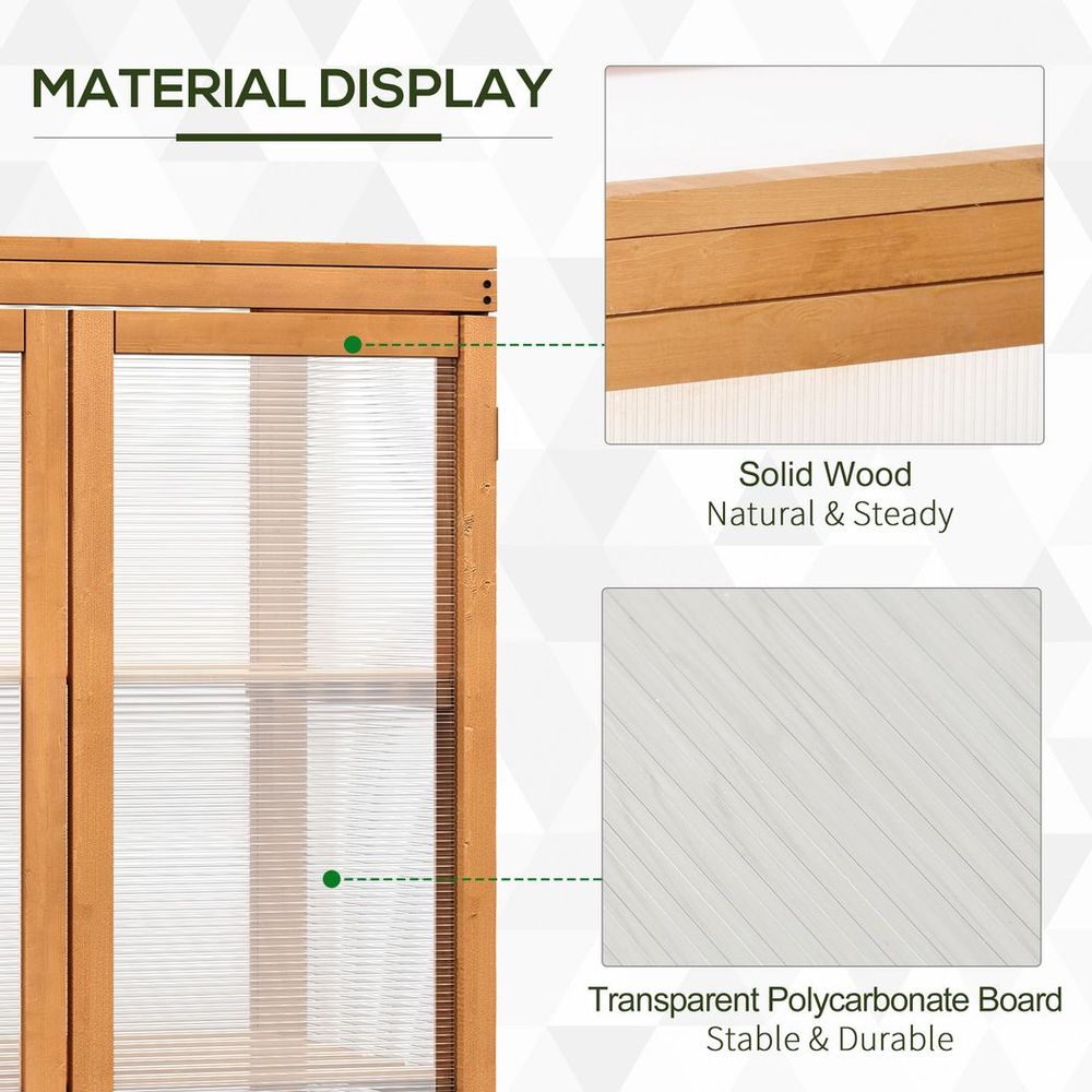2-Shelf Wooden Cold Frame Greenhouse - Outdoor Plant Storage, Professional Grade Quality - SGP Garden Ltd