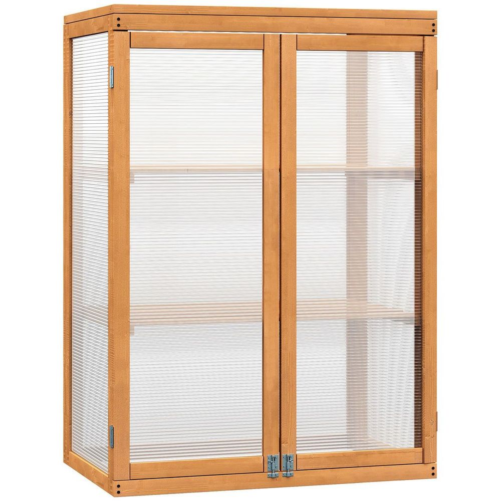 2-Shelf Wooden Cold Frame Greenhouse - Outdoor Plant Storage, Professional Grade Quality - SGP Garden Ltd