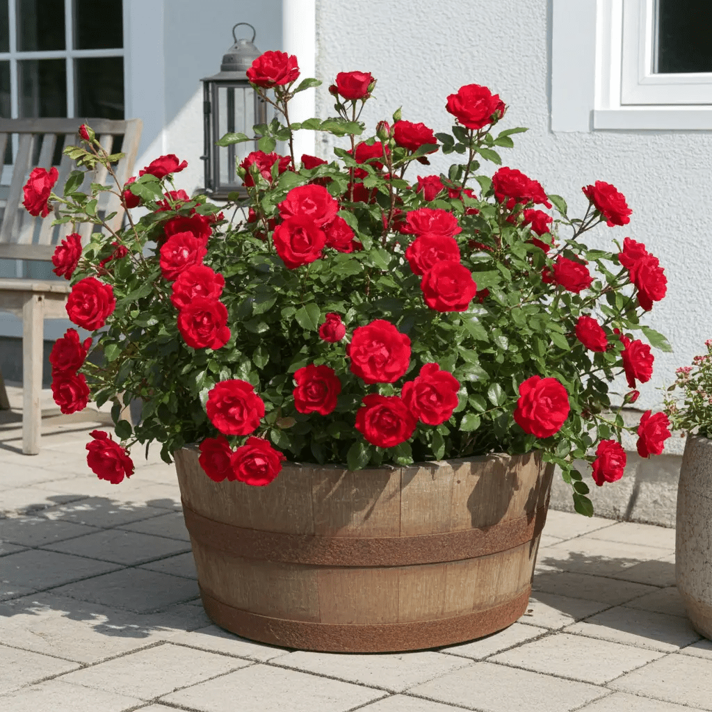 25cm Genuine Half Whisky Barrel Planter – Oak Whiskey Plant Container Flower Pot - SGP Garden Ltd