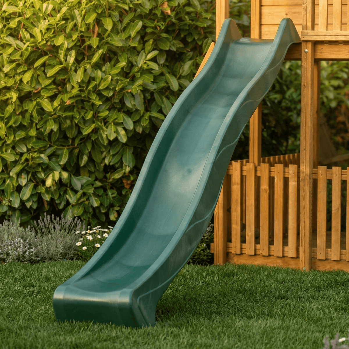3m Green Children's Water Slide for Climbing Frames - SGP Garden Ltd