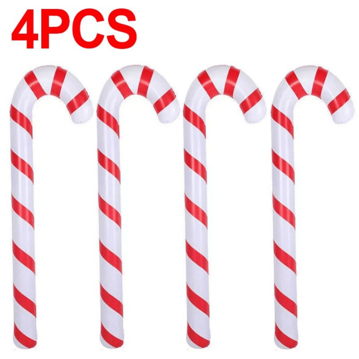 4 Christmas Inflatable Candy Cane Giant Blow Up Candy Stick for Christmas - SGP Garden Ltd