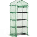 4-Tier Portable Greenhouse: Protect & Grow Plants, Steel Frame w/ PE Cover, Outsunny - SGP Garden Ltd