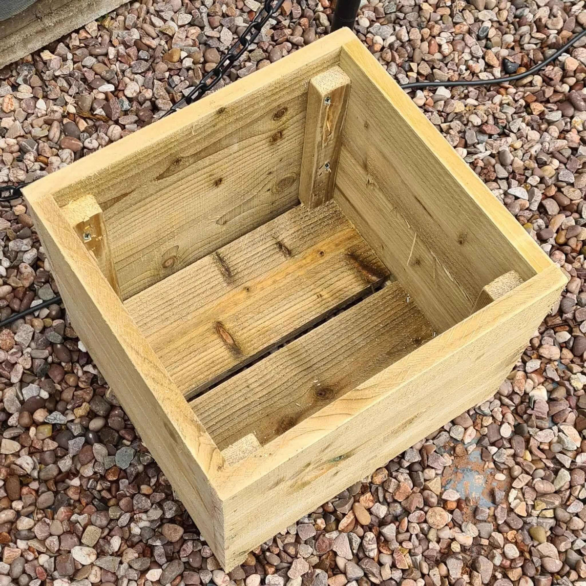 40cm Square wooden Planter in 4 heights - SGP Garden Ltd