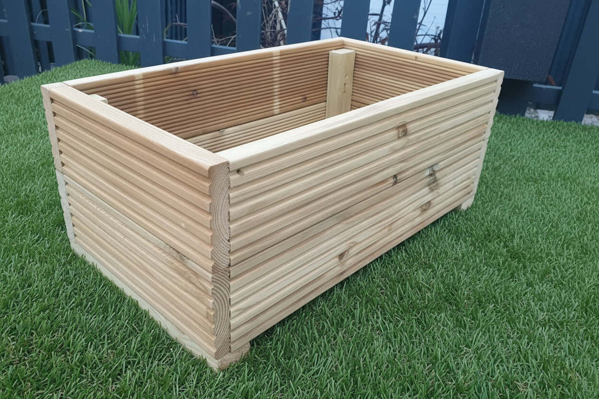 40cm Wide garden wooden decking planter - SGP Garden Ltd