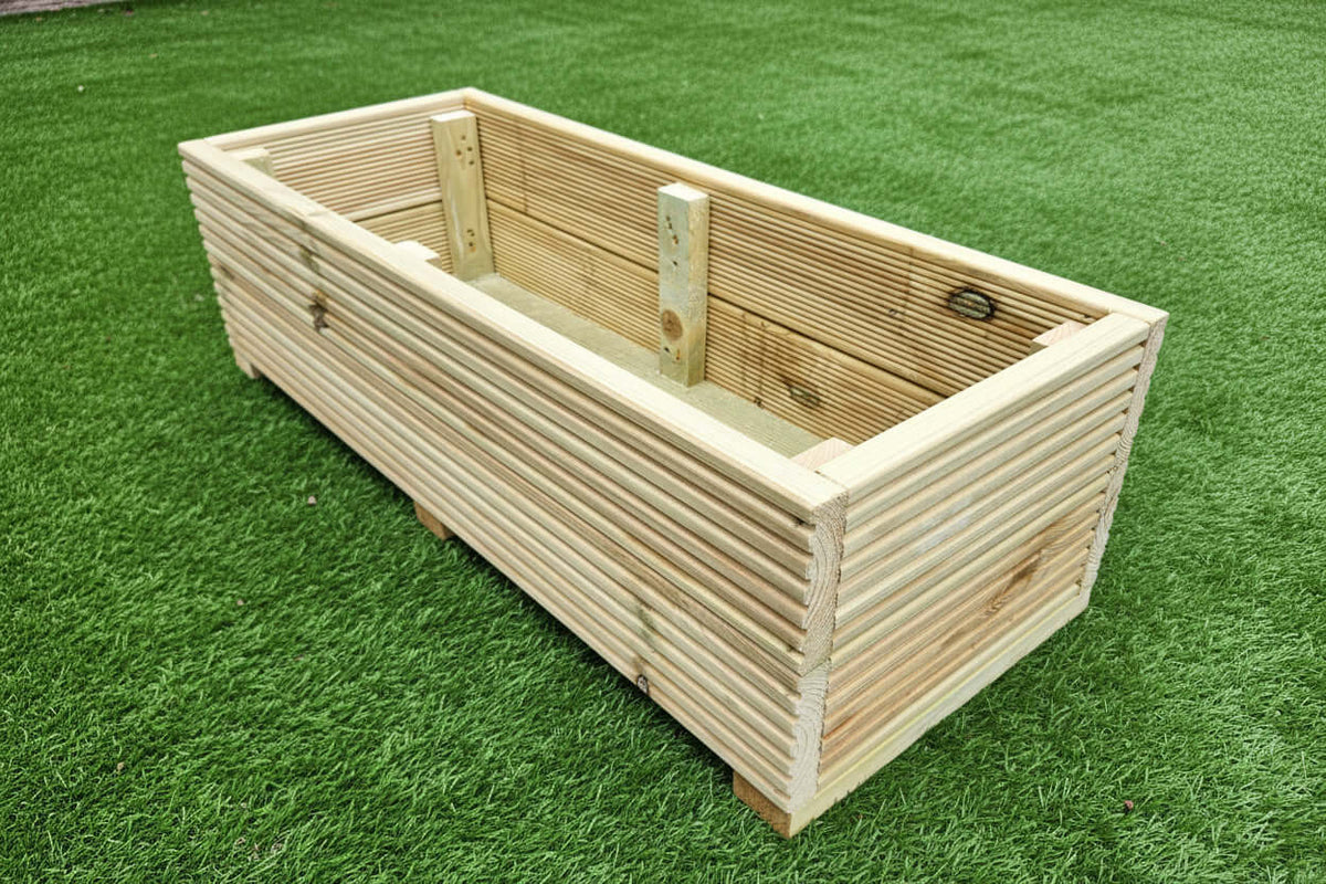 40cm Wide garden wooden decking planter - SGP Garden Ltd
