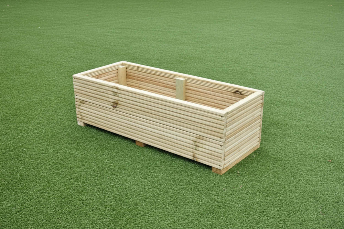 40cm Wide garden wooden decking planter - SGP Garden Ltd