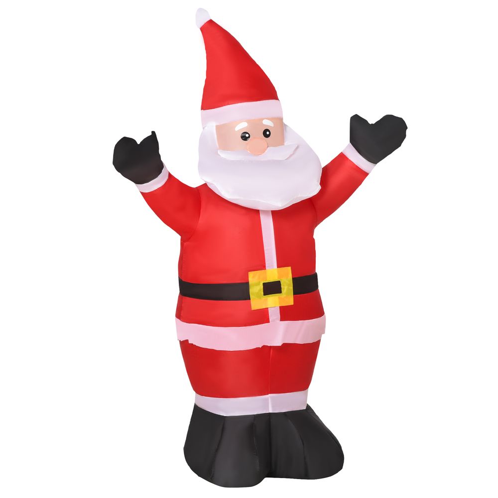 4ft Inflatable Christmas Santa Claus Xmas Deco 1 LED Air Blown Yard Outdoor - SGP Garden Ltd