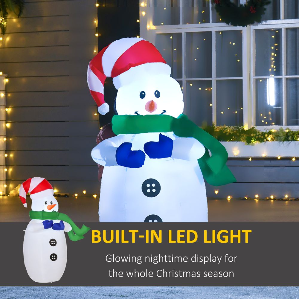 4ft Inflatable Standing Christmas Deco Large Waterproof Snowman LED Inflator - SGP Garden Ltd