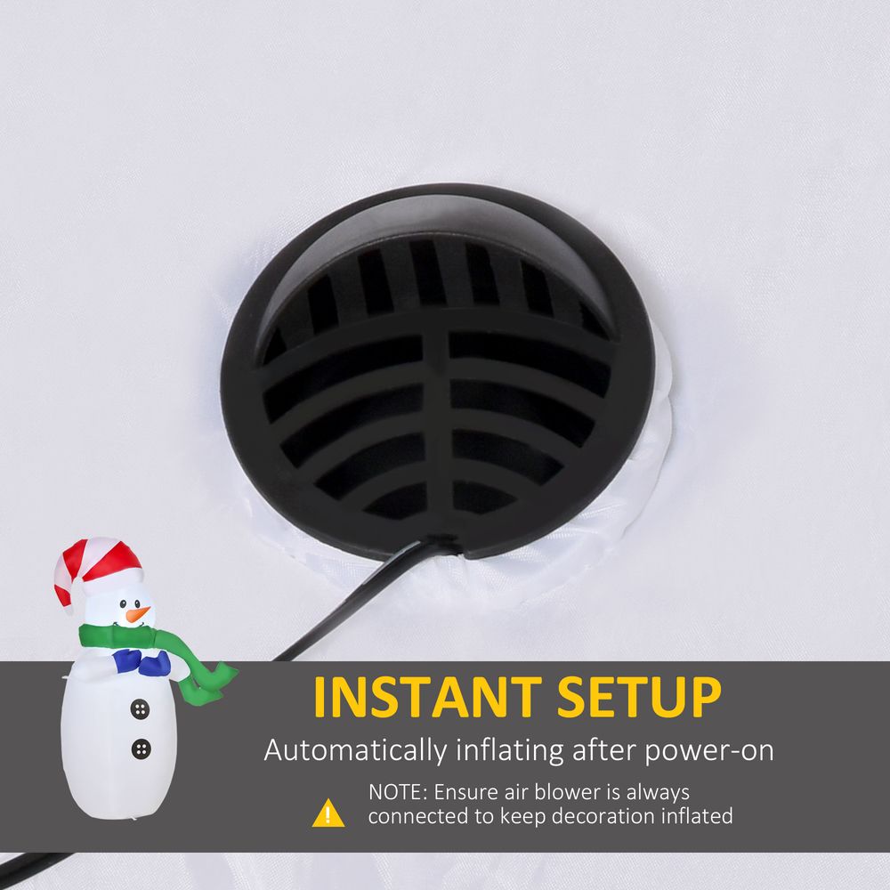 4ft Inflatable Standing Christmas Deco Large Waterproof Snowman LED Inflator - SGP Garden Ltd
