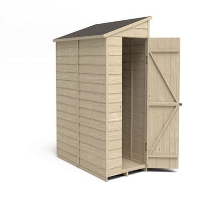 4LIFE Overlap Pressure Treated 6ft x 3ft Pent Shed - No Window - SGP Garden Ltd