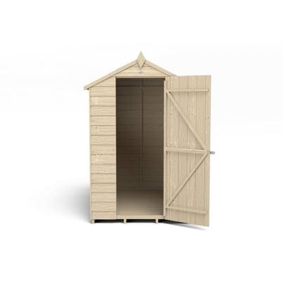 4LIFE Overlap Pressure Treated 6ft x 4ft Apex Shed - SGP Garden Ltd