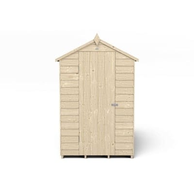 4LIFE Overlap Pressure Treated 6ft x 4ft Apex Shed - No Window - SGP Garden Ltd