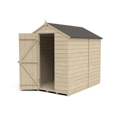 4LIFE Overlap Pressure Treated 7ft x 5ft Apex Shed - No Window - SGP Garden Ltd