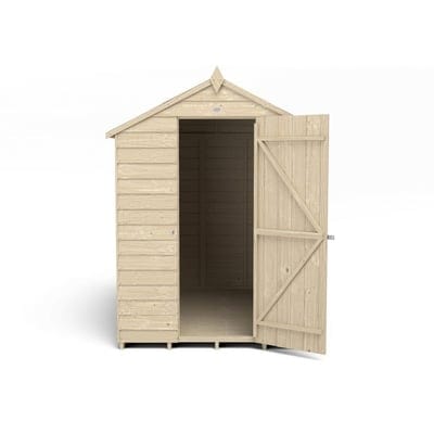 4LIFE Overlap Pressure Treated 7ft x 5ft Apex Shed - No Window - SGP Garden Ltd