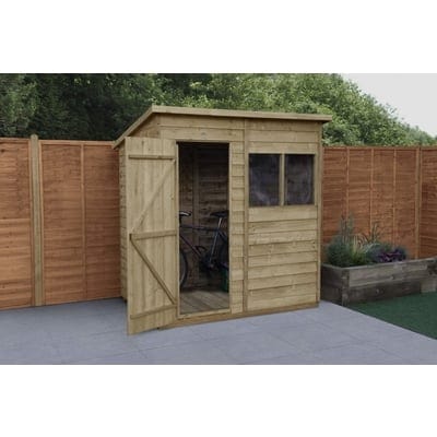 4LIFE Overlap Pressure Treated Pent Shed - All Sizes - SGP Garden Ltd