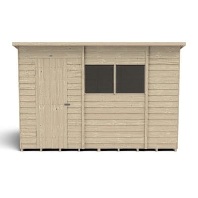 4LIFE Overlap Pressure Treated Pent Shed - All Sizes - SGP Garden Ltd