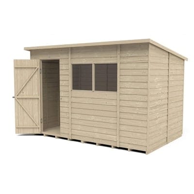 4LIFE Overlap Pressure Treated Pent Shed - All Sizes - SGP Garden Ltd