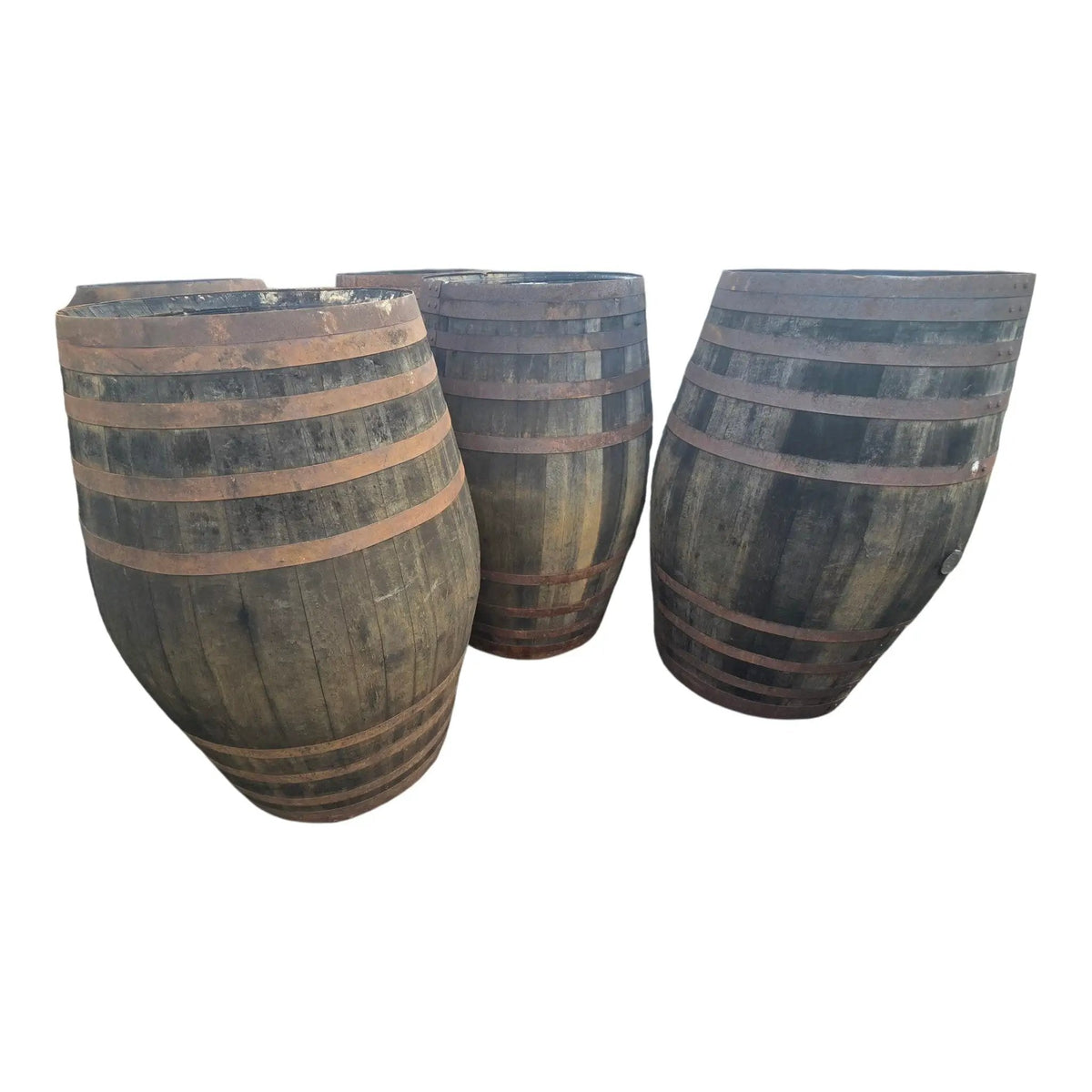 500L Reclaimed Whisky Barrel – Genuine Large Oak Wooden Barrel - SGP Garden Ltd