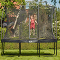 12ft x 8ft Salta Black Rectangular Comfort Edition Trampoline with Enclosure - SGP Garden Ltd