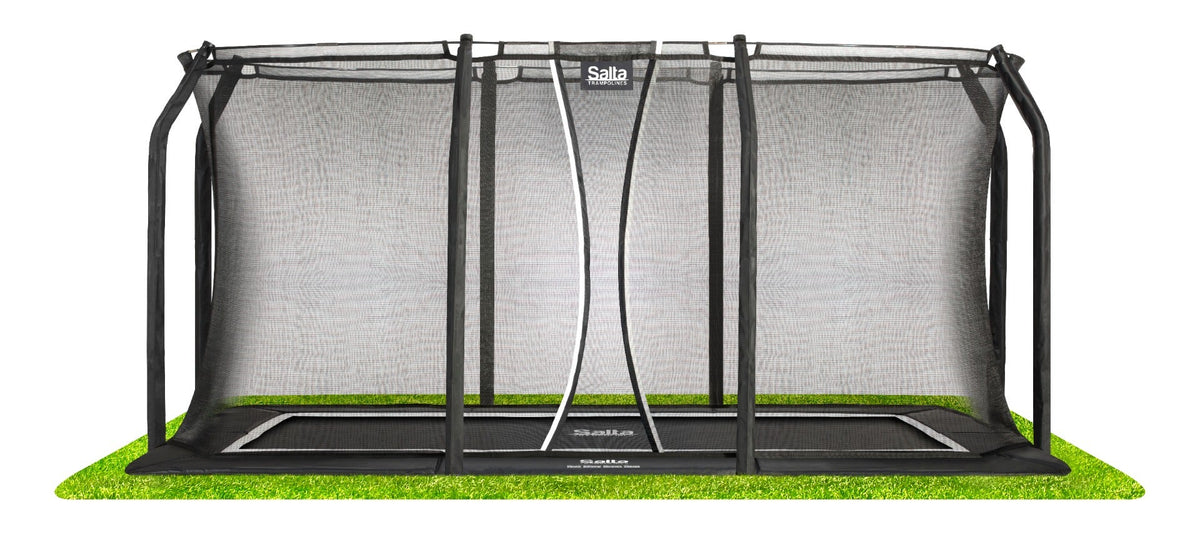 Salta rectangle trampoline with safety net