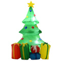 5ft Inflatable Christmas Tree Xmas Air Blown LED Lawn Yard Outdoor Ornaments - SGP Garden Ltd