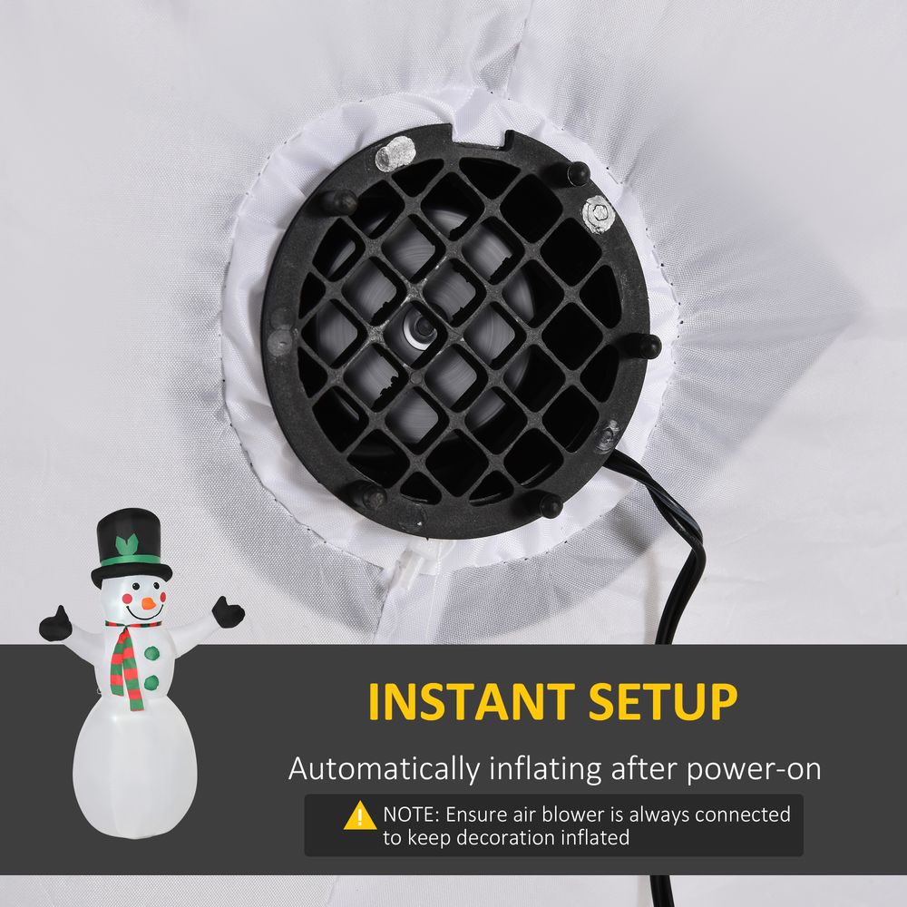 6.5ft Inflatable Snowman LED Christmas Xmas Air Blown Outdoor Garden Decor - SGP Garden Ltd
