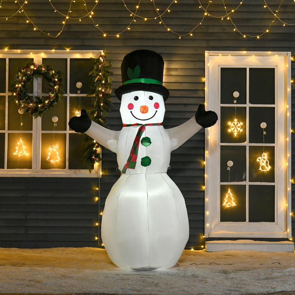 6.5ft Inflatable Snowman LED Christmas Xmas Air Blown Outdoor Garden Decor - SGP Garden Ltd