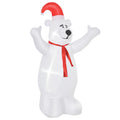 6ft Tall Outdoor Inflatable Bear Airblown Projection Holiday Christmas Lawn - SGP Garden Ltd